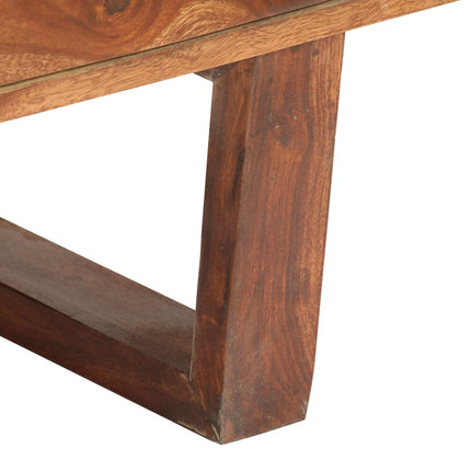 Meuble Tv Marron 200X30X35 Cm Bois Massif