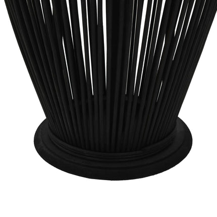 Bougeoir Suspendu Bambou Noir