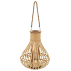 Bougeoir Suspendu Bambou Naturel
