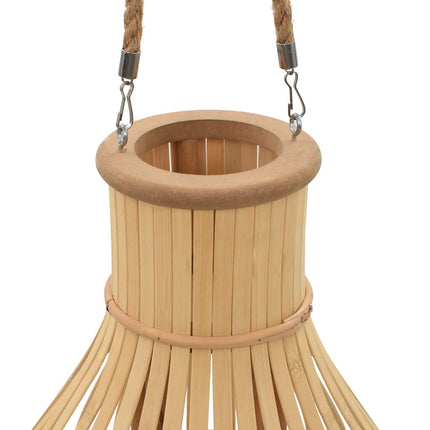 Bougeoir Suspendu Bambou Naturel