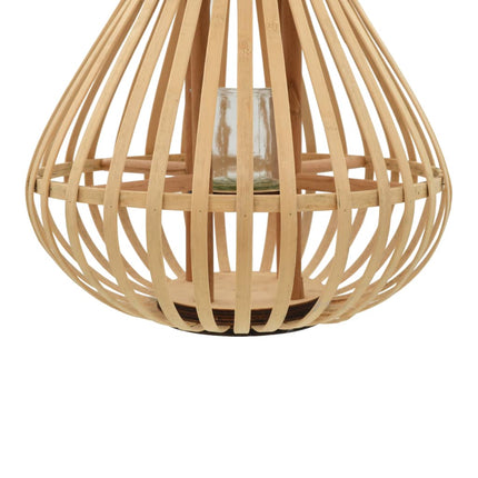 Bougeoir Suspendu Bambou Naturel