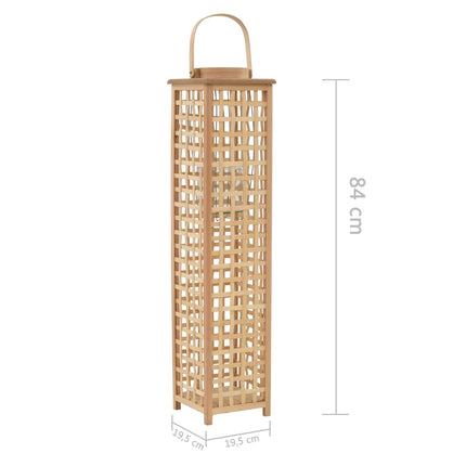 Bougeoir Suspendu Bambou Naturel