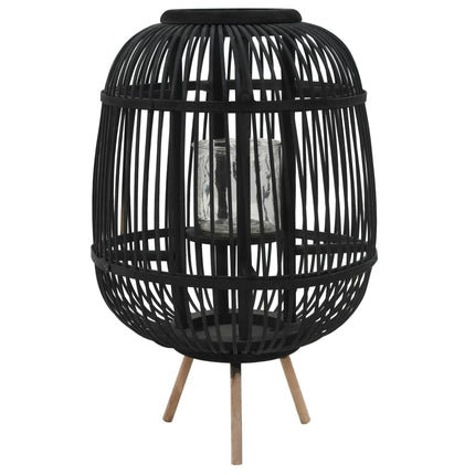 Bougeoir Dur Pieds Bambou Noir