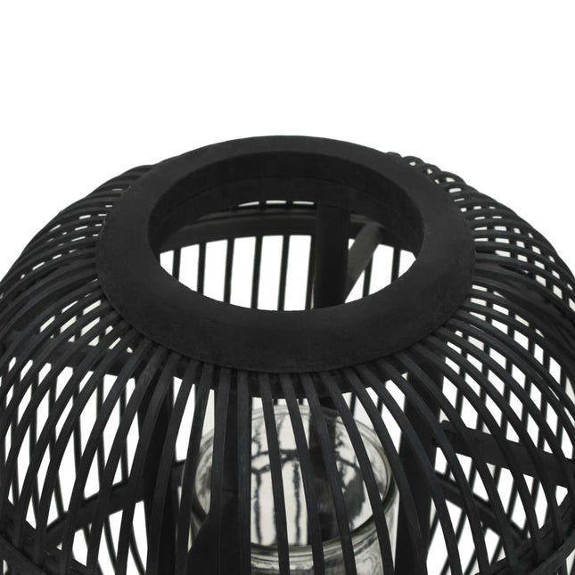 Bougeoir Debout Bambou Noir