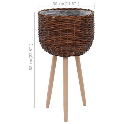 Jardinière Osier Avec Doublure En Pe