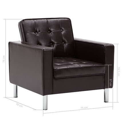 Fauteuil 75 X 70 X 75 Cm Similicuir