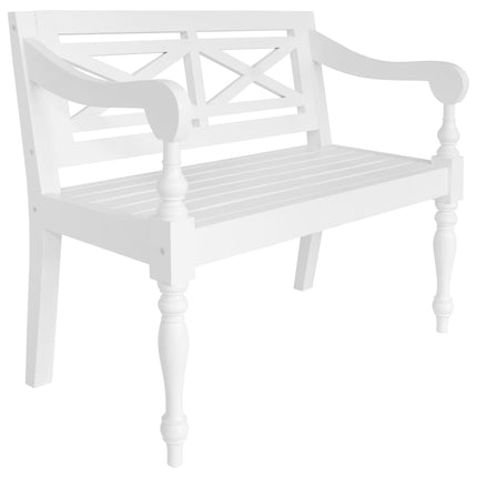 Banc Batavia Bois D'acajou Massif