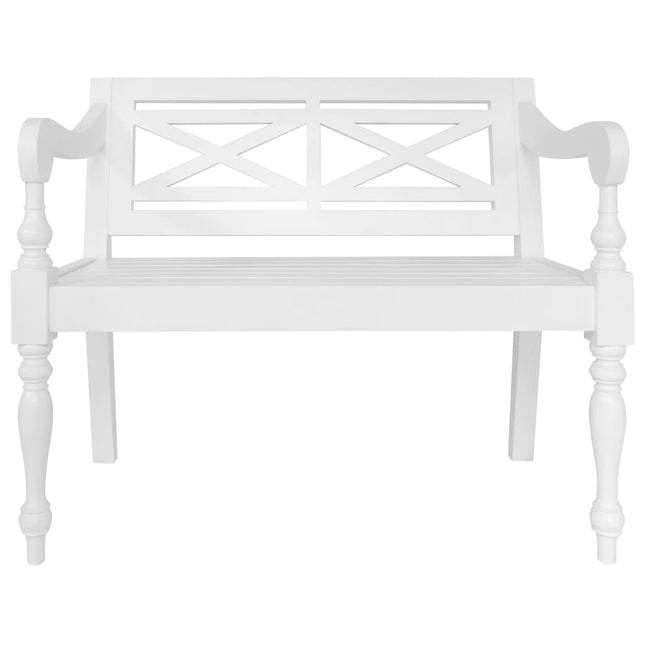 Banc Batavia Bois D'acajou Massif