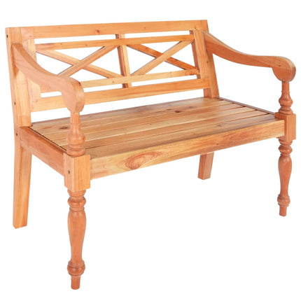 Banc Batavia Bois D'acajou Massif