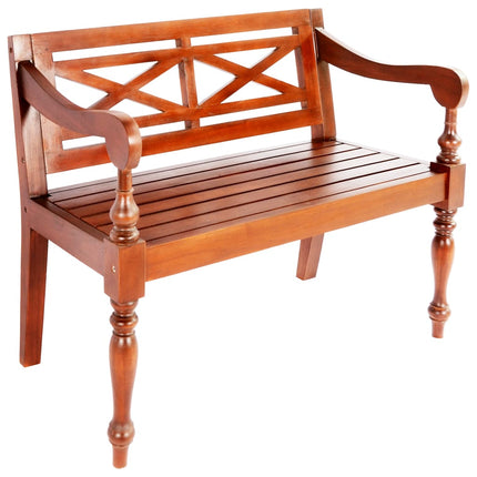 Banc Batavia Bois D'acajou Massif
