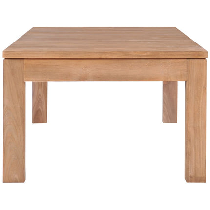 Table Basse Bois De Teck Et Finition Naturelle 110X60X40 Cm