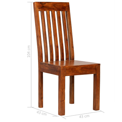 Ensemble De Tables À Manger 7 Pcs Manguier Et Acacia Massif