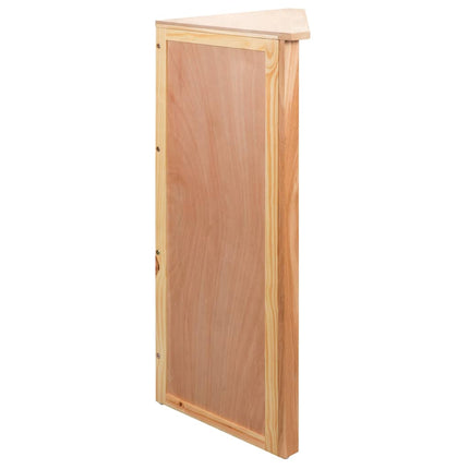 Étagère D'angle 59X36X100 Cm Bois De Chêne Massif
