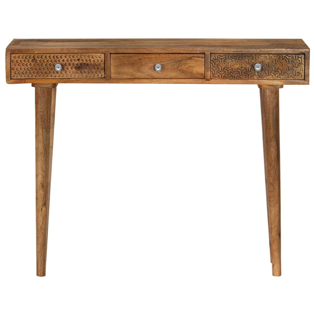 Table Console Bois De Manguier Massif 102X30X79 Cm