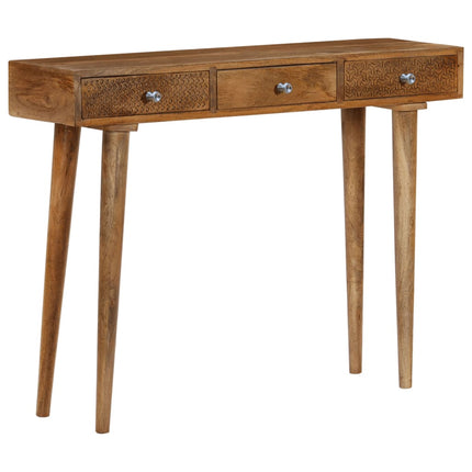 Table Console Bois De Manguier Massif 102X30X79 Cm