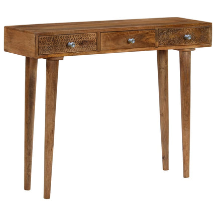 Table Console Bois De Manguier Massif 102X30X79 Cm