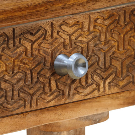 Table Console Bois De Manguier Massif 102X30X79 Cm