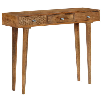 Table Console Bois De Manguier Massif 102X30X79 Cm