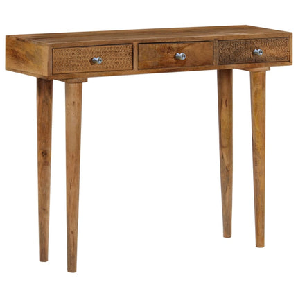Table Console Bois De Manguier Massif 102X30X79 Cm