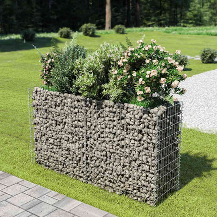 Lit Surélevé À Gabion Acier Galvanisé