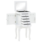 Armoire À Bijoux Sur Pieds Blanc