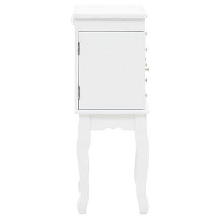 Armoire À Bijoux Sur Pieds Blanc
