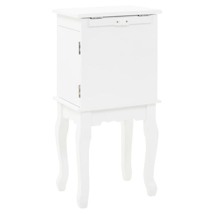 Armoire À Bijoux Sur Pieds Blanc