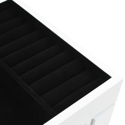 Armoire À Bijoux Sur Pieds Blanc