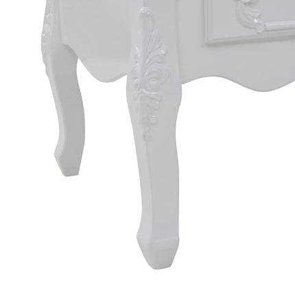 Table Basse 100X50X46 Cm Blanc