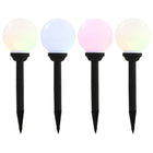 Lampes Solaires Sphériques Led De Jardin 8 Pcs 15 Cm Rvb