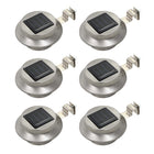 Lampes Solaires À Led Rondes D'extérieur 12 Pcs 12 Cm Blanc