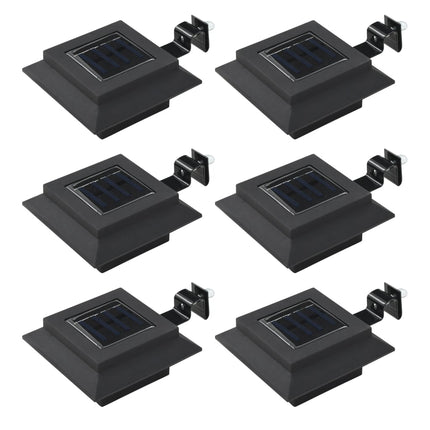 Lampes Solaires À Led Carrées D'extérieur 12 Pcs 12 Cm