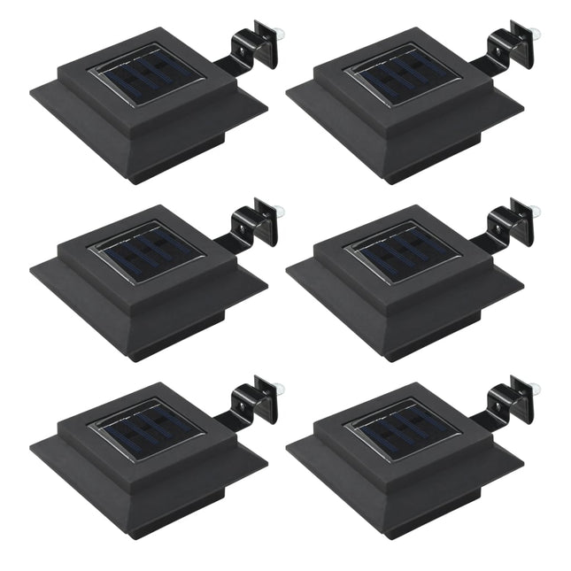 Lampes Solaires À Led Carrées D'extérieur 12 Pcs 12 Cm
