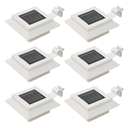 Lampes Solaires À Led Carrées D'extérieur 12 Pcs 12 Cm