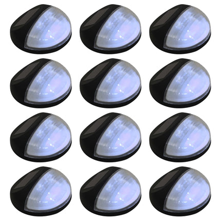 Lampes Solaires Murales À Led D'extérieur 24 Pcs Rond É