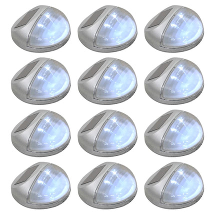 Lampes Solaires Murales À Led D'extérieur 24 Pcs Rond É