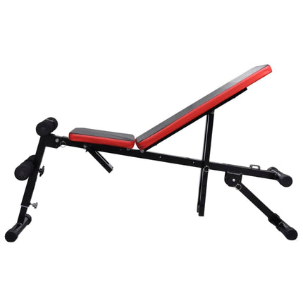 Banc D'entraînement Réglable Avec Jeu D'haltères 60,5 Kg