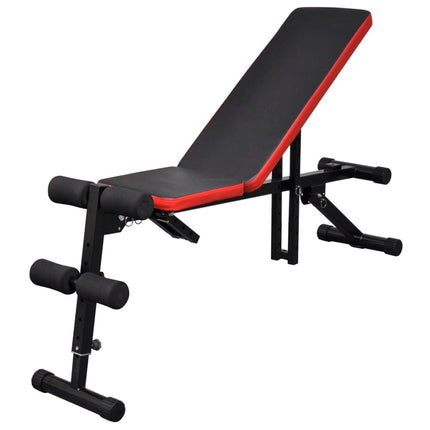 Banc D'entraînement Réglable Avec Jeu D'haltères 60,5 Kg