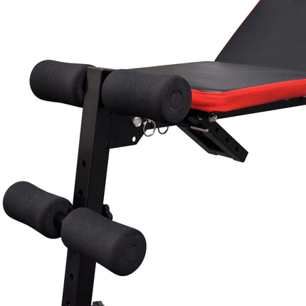 Banc D'entraînement Réglable Avec Jeu D'haltères 60,5 Kg