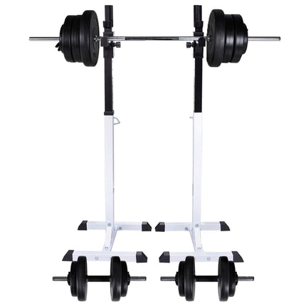 Support D'haltères Avec Jeu D'haltères Et De Poids 60,5 Kg