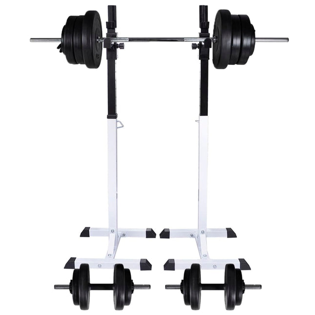 Support D'haltères Avec Jeu D'haltères Et De Poids 60,5 Kg