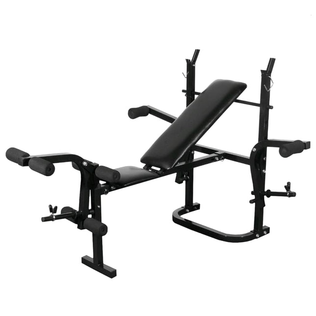 Banc D'entraînement Avec Support De Poids Jeu D'haltères 60,5Kg