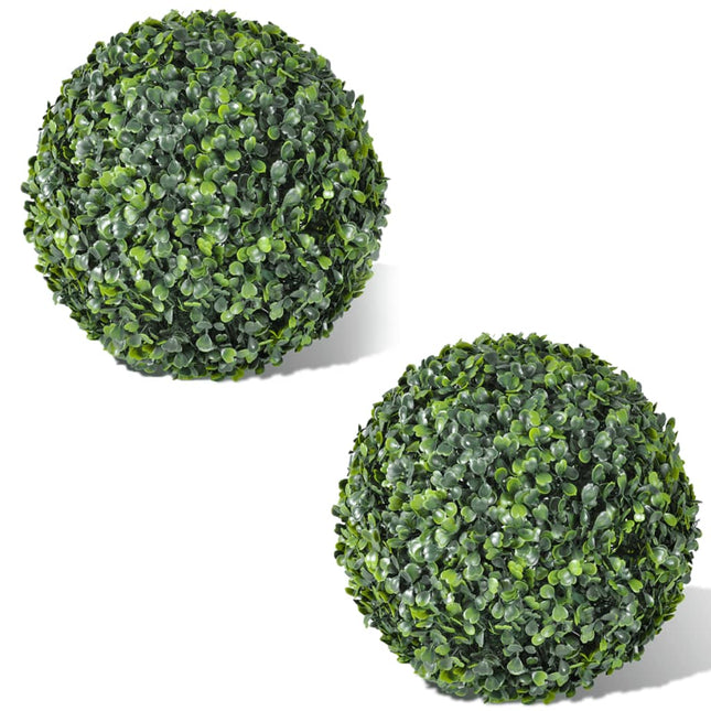 Boule De Buis Artificielle 2 Pcs 35 Cm