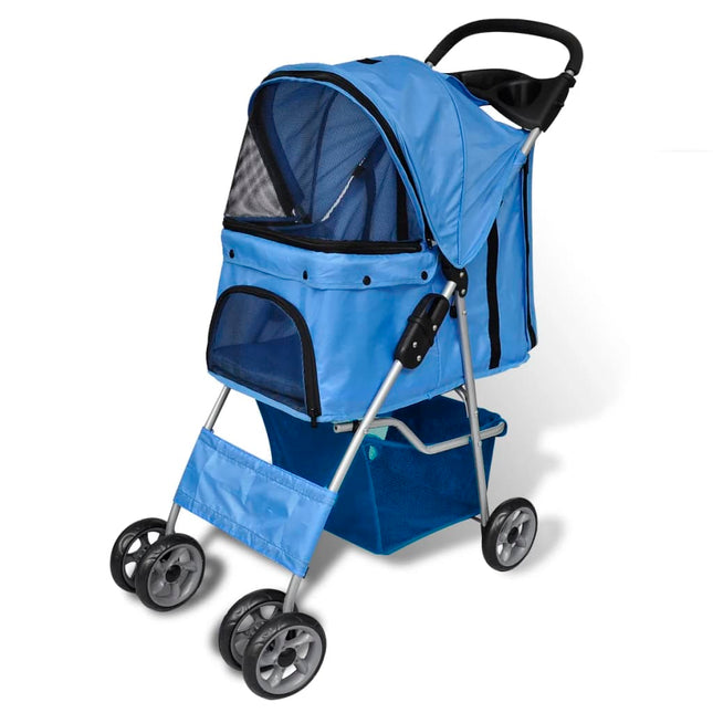 Poussette Pour Chiens 15 Kg Bleu