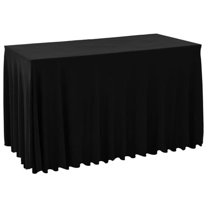 Nappes Élastiques De Table Avec Jupon 2 Pcs