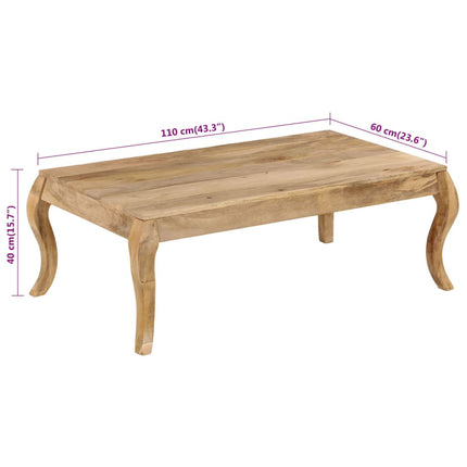 Table Basse Bois De Manguier Massif