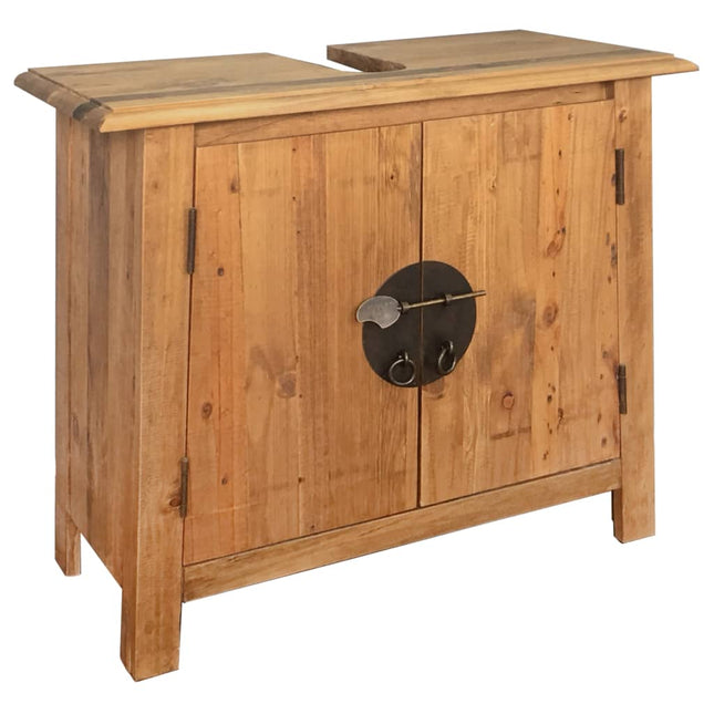 Ensemble De Salle De Bains 5 Pcs Pinède Solide