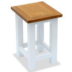 Table D'appoint 27 X 24 X 37 Cm Bois De Chêne Massif