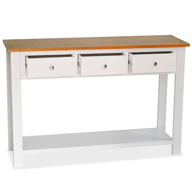 Table Console Bois De Chêne Massif