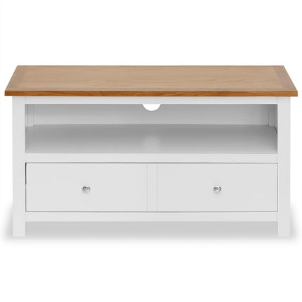 Meuble Tv 90X35X48 Cm Bois De Chêne Massif
